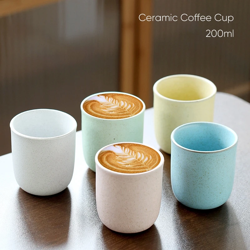 1pcs200mlCeramicCoffeeCupEspressoCupsPotteryAfternoonTeaCup