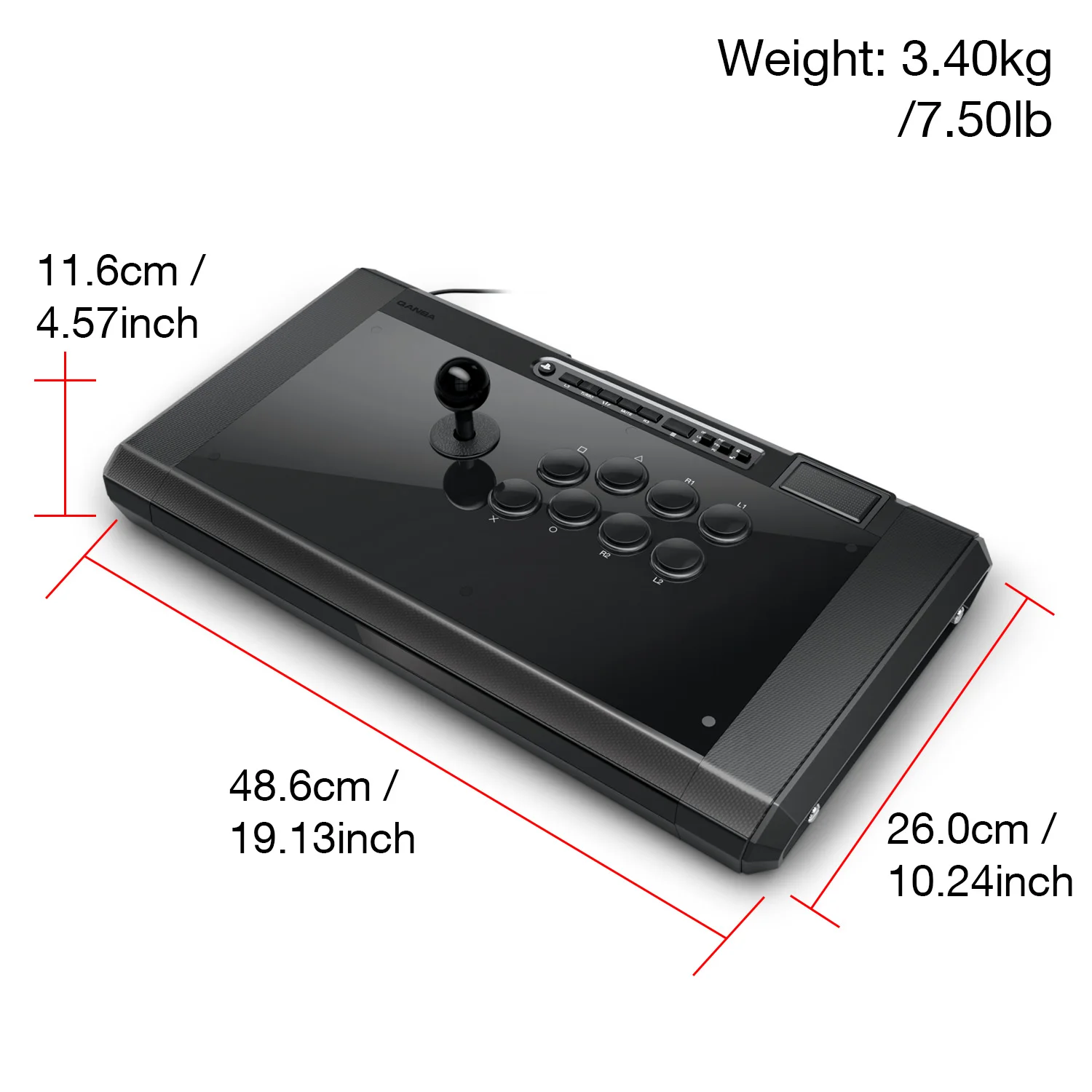 Qanba obsidian 2 arcade stick joystick für pc arcade joystick 