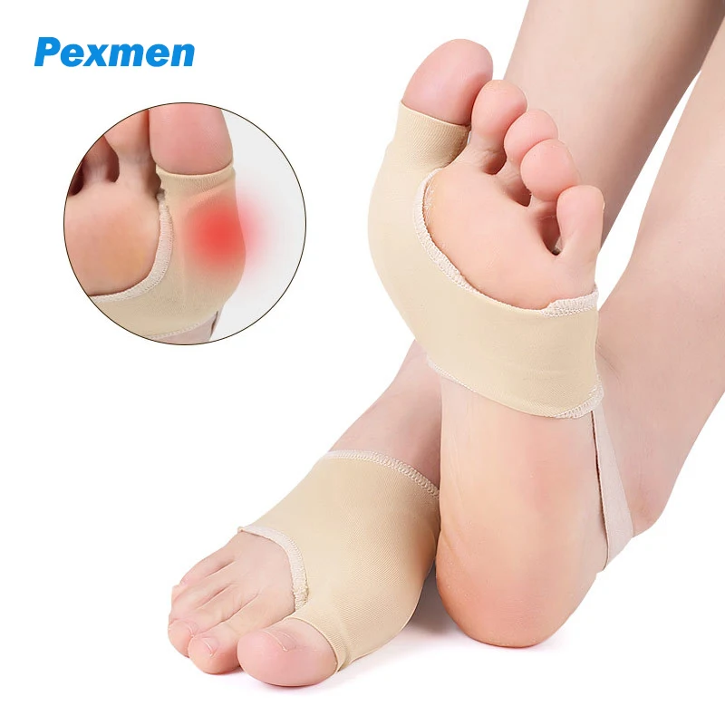 

Pexmen 2Pcs/Pair Bunion Corrector Big Toe Protector Pain Relief Hallux Valgus Splint Pads Cushion Brace Sleeve Toes Separator