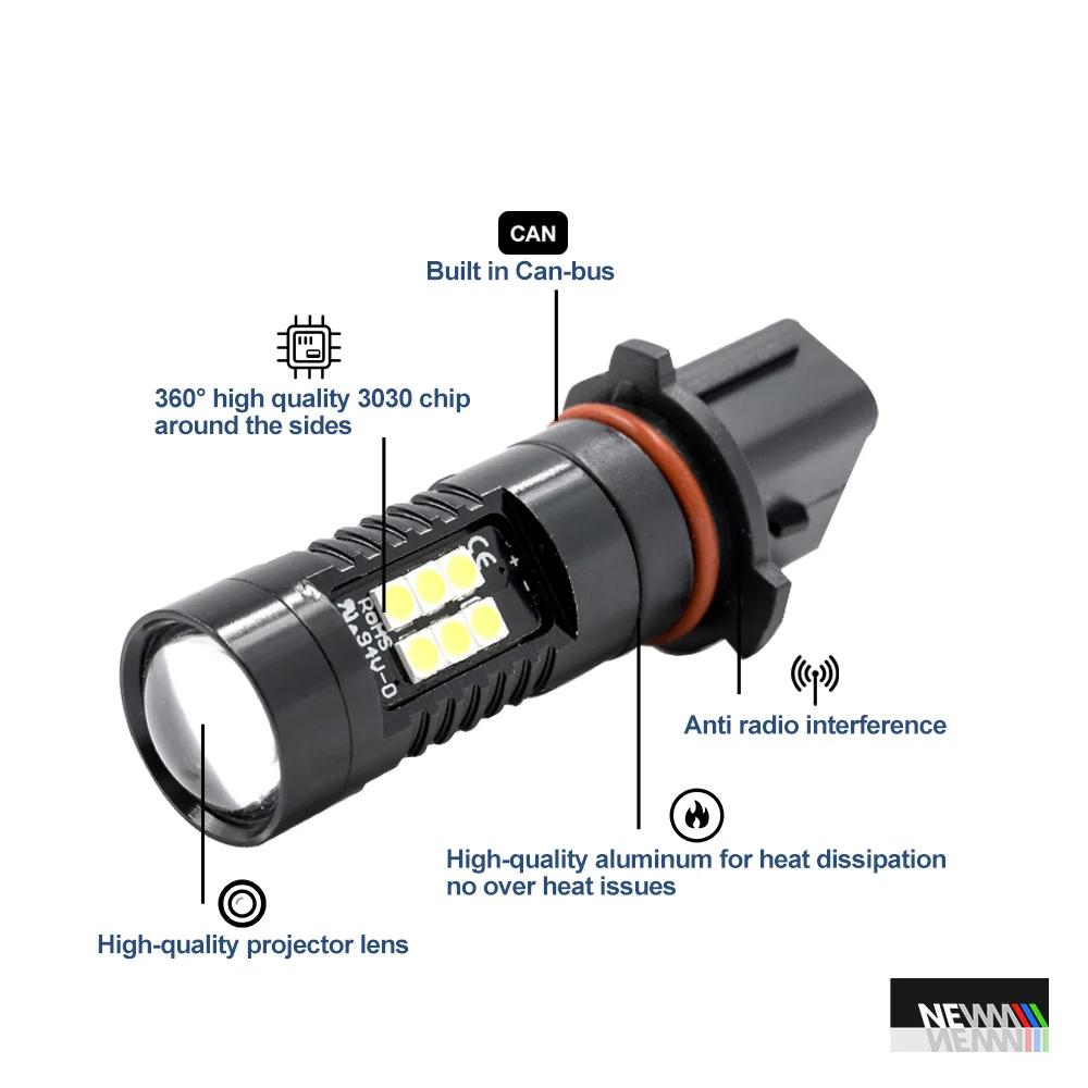 ƿ LED ְ  , ĵ DRL ڵ 工, ְ, Audi A4 Mk4 B8.5 Restyling A5 8T 8F ̽Ʈ PSX26W H28W