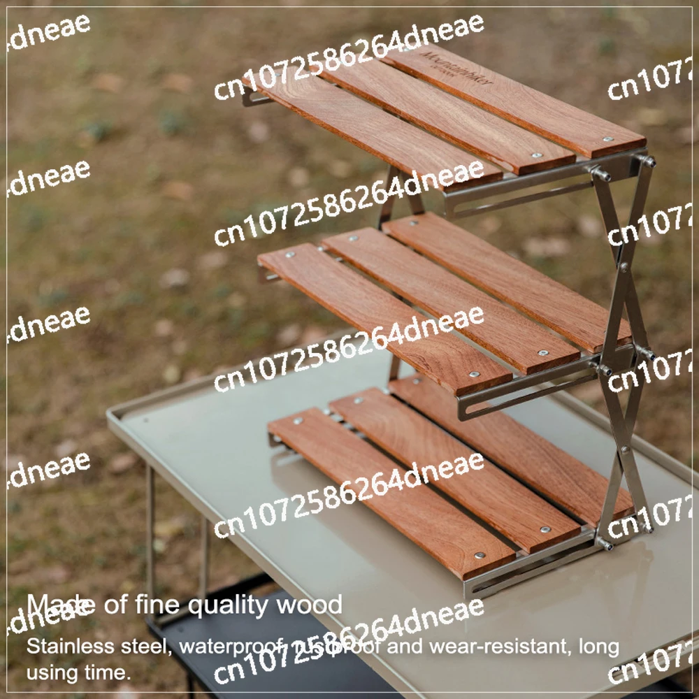 산악 캠핑, 야외 캠핑, 컵 3단 수납랙, 피크닉 식기류 랙, 조리기구