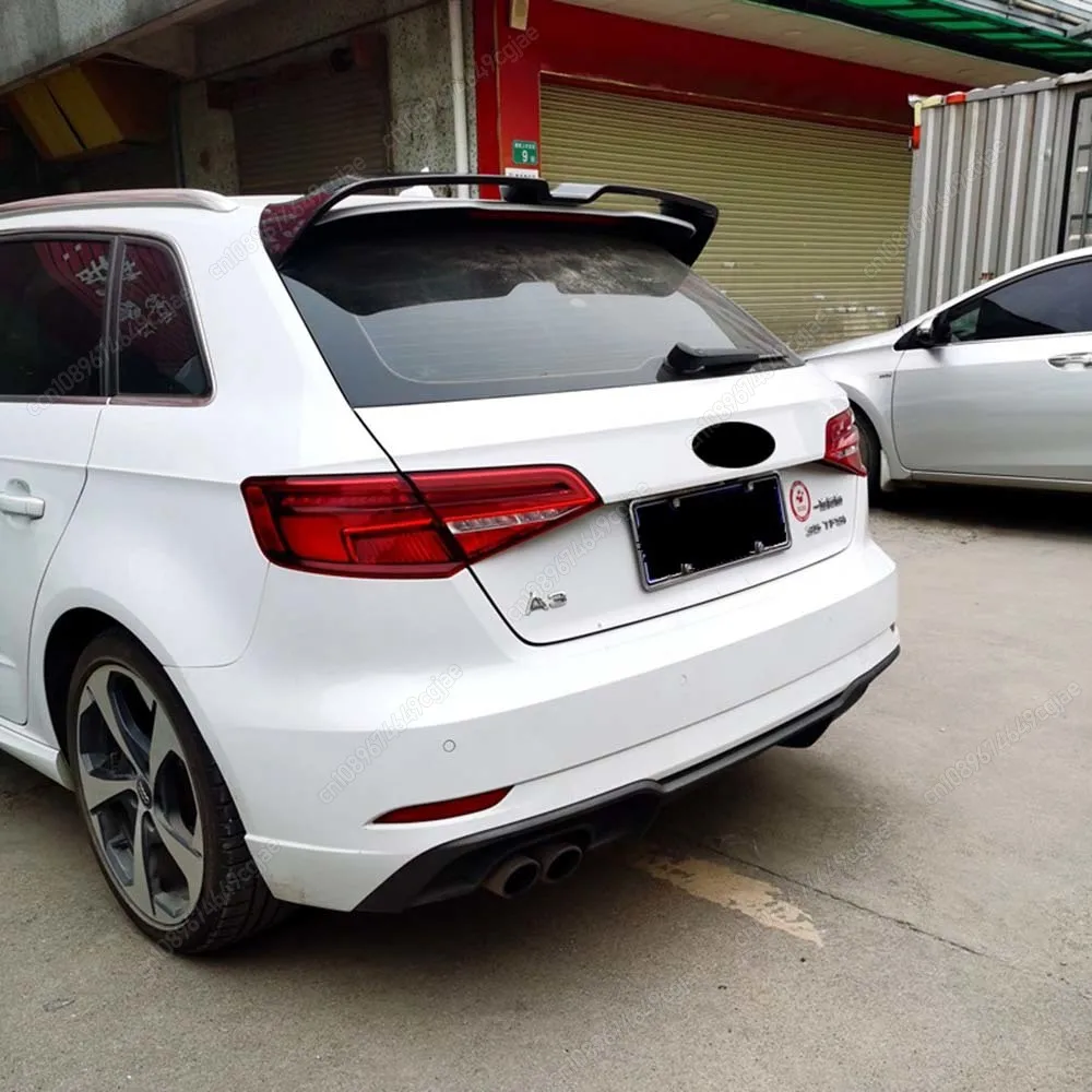 Per Audi A3 S Line S3 8V 5 Porte Hatchback 2013-2020 Auto Ala Posteriore Tetto Boot Spoiler Oettinger Stile Spoiler Posteriore Ala di Coda - immagine 3