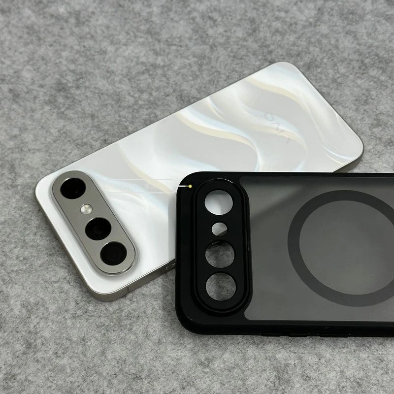 MagSafe Magnetic Matte Transparent Shockproof Phone Case with Acrylic Hard Bumper - Vivo X300 FE 5G