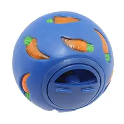 Rabbit Treat Ball: Interactive Slow Feeder and Snack Toy (Blue)