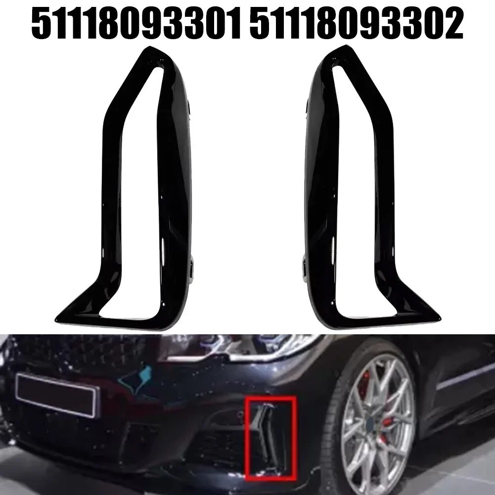 Bumper Grille Trim Strips Black Trim For BMW Front Bumper Trim Vehicle Repair Non-deformation Number 51118093301 Quick To Install