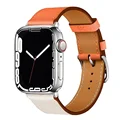 24 Orange with Beige