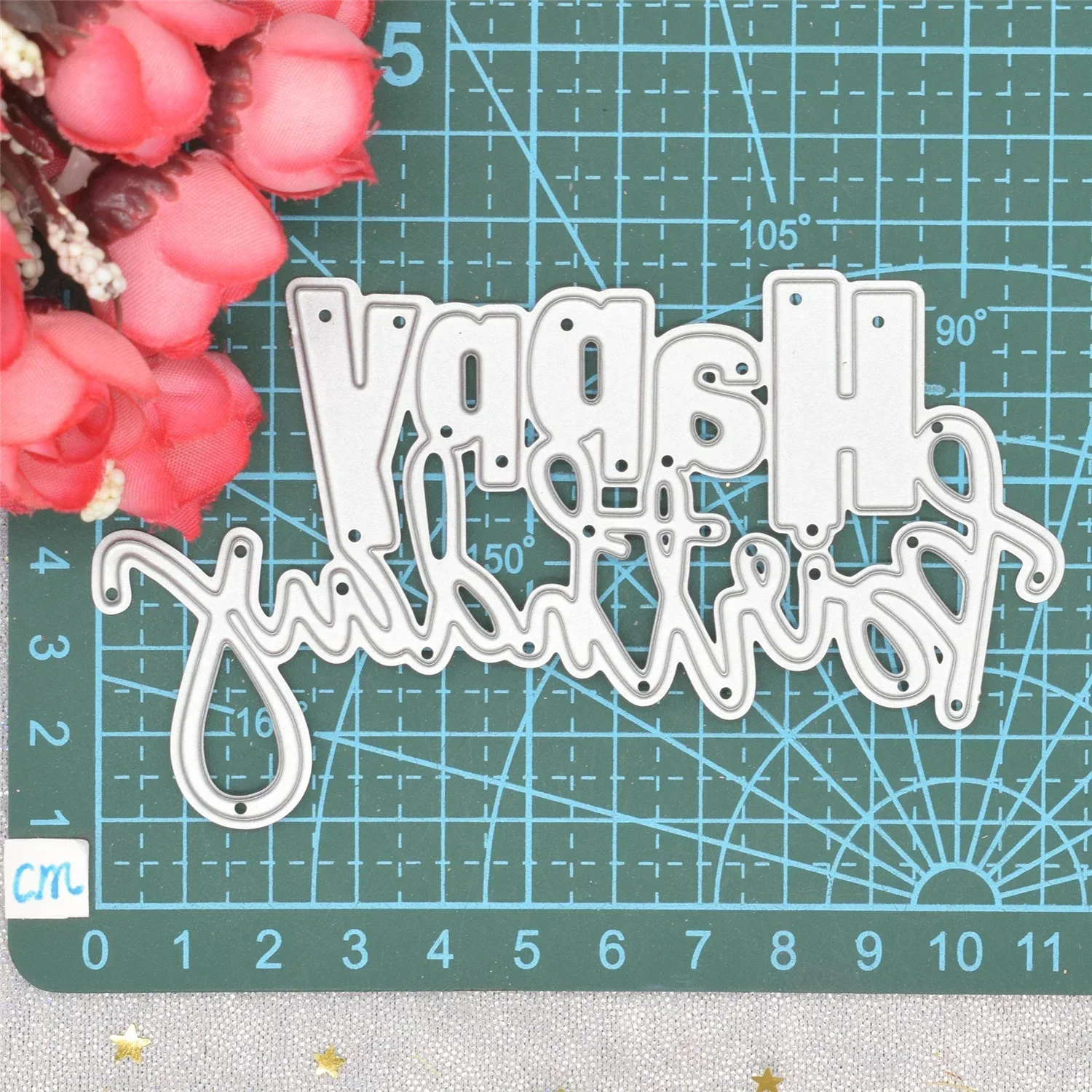 생일 축하 절단 다이 스텐실, DIY 배경 스크랩북 공예 제작