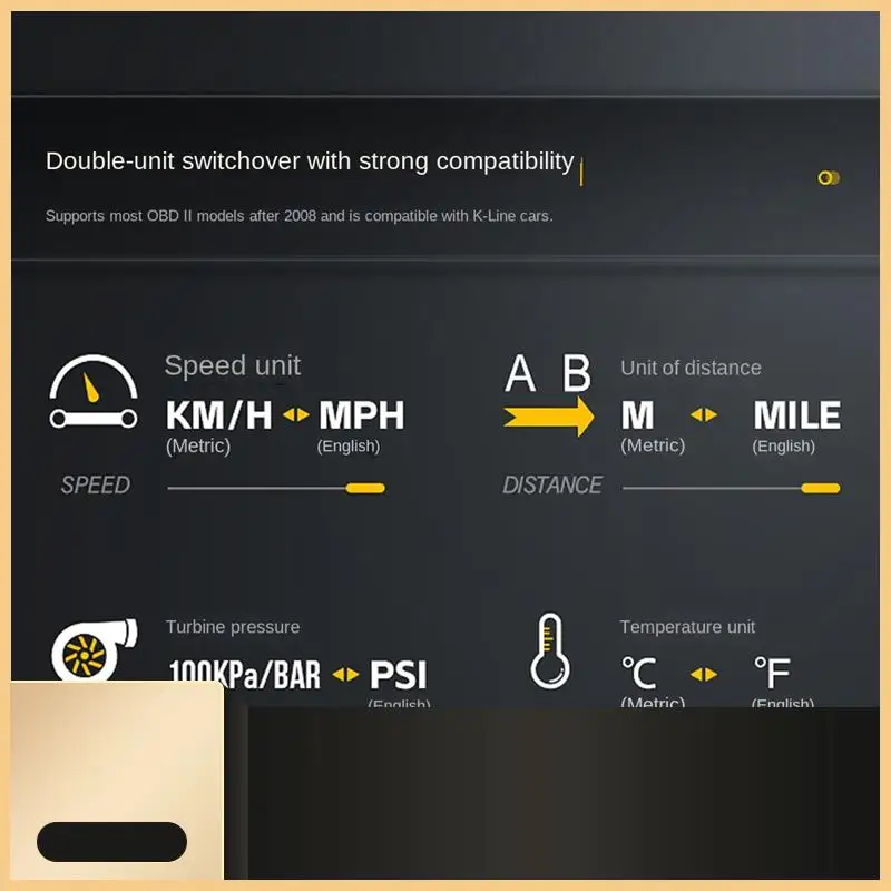 1 Piece S100 Dual Display HUD Head-Up Display Black Plastic Vehicle Instrument Transmission Oil Temperature Monitoring