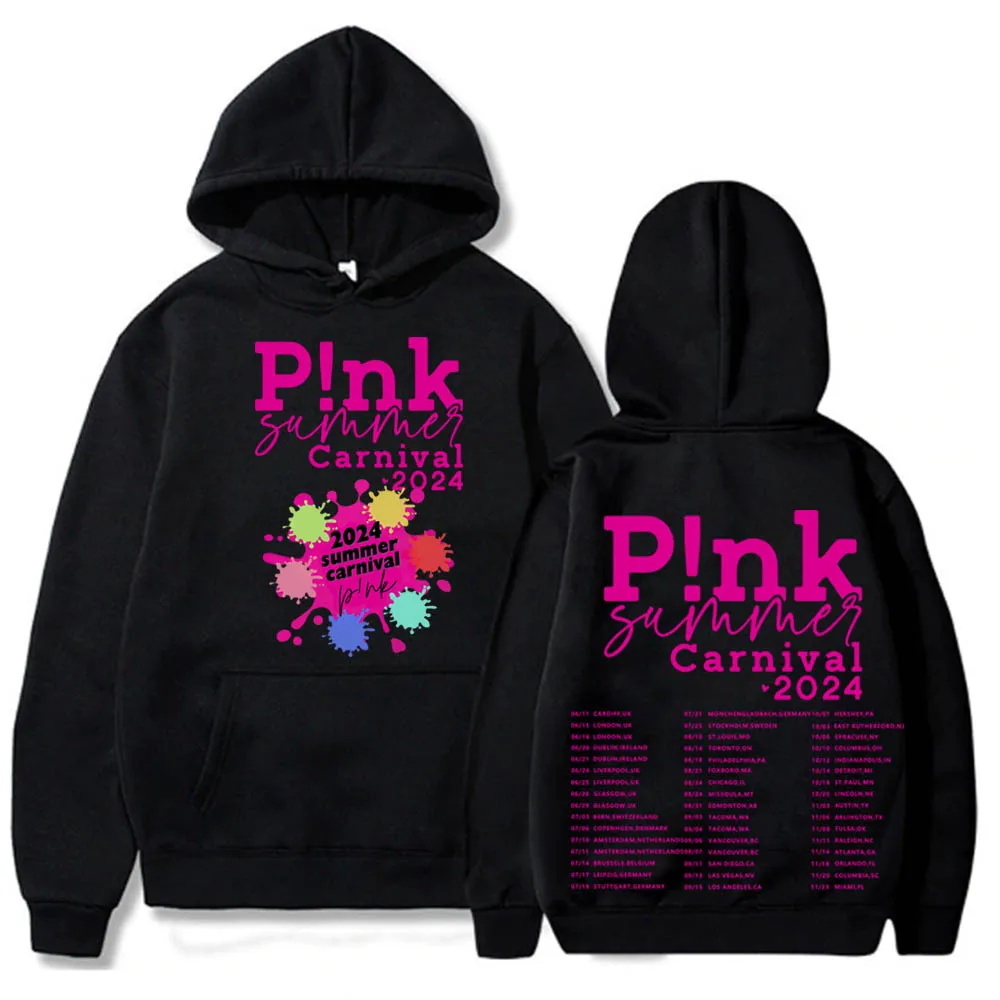 

P!nk Pink Summer Carnival Merch P Nk Summer Carnival 2024 Hoodie Rapper P!nk SUMMER CARNIVAL Sweatshirt Pullover Sudaderas