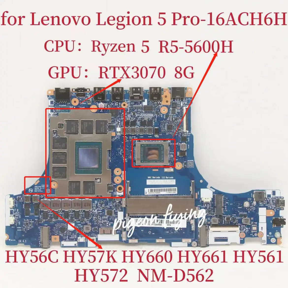 NMD562MainboardforLenovoLegion5Pro16ACH6HLaptopMotherboard