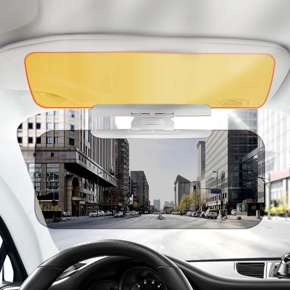 Car Sun Visor Anti-Dazzle Adjustable Sun Blocker Anti-UV HD Anti Sunlight Dazzling Goggle Fold Flip Down Car Anti-Glare Sunshade