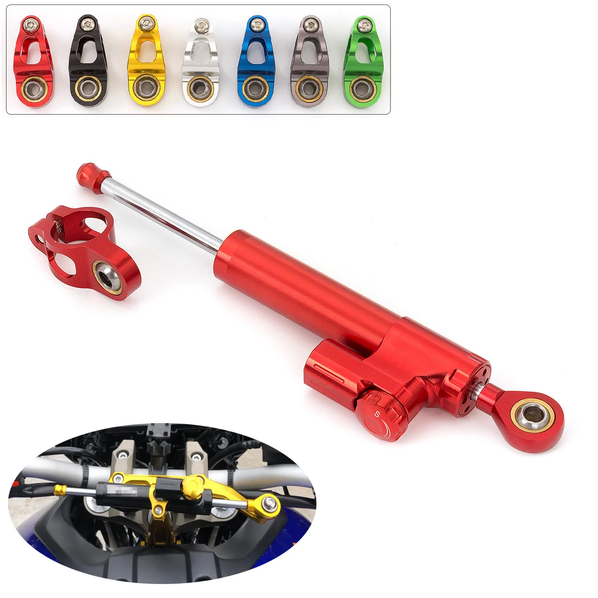 Motorcycle Steering Damper Reversed Safety Control For Suzuki K1 K2 K3