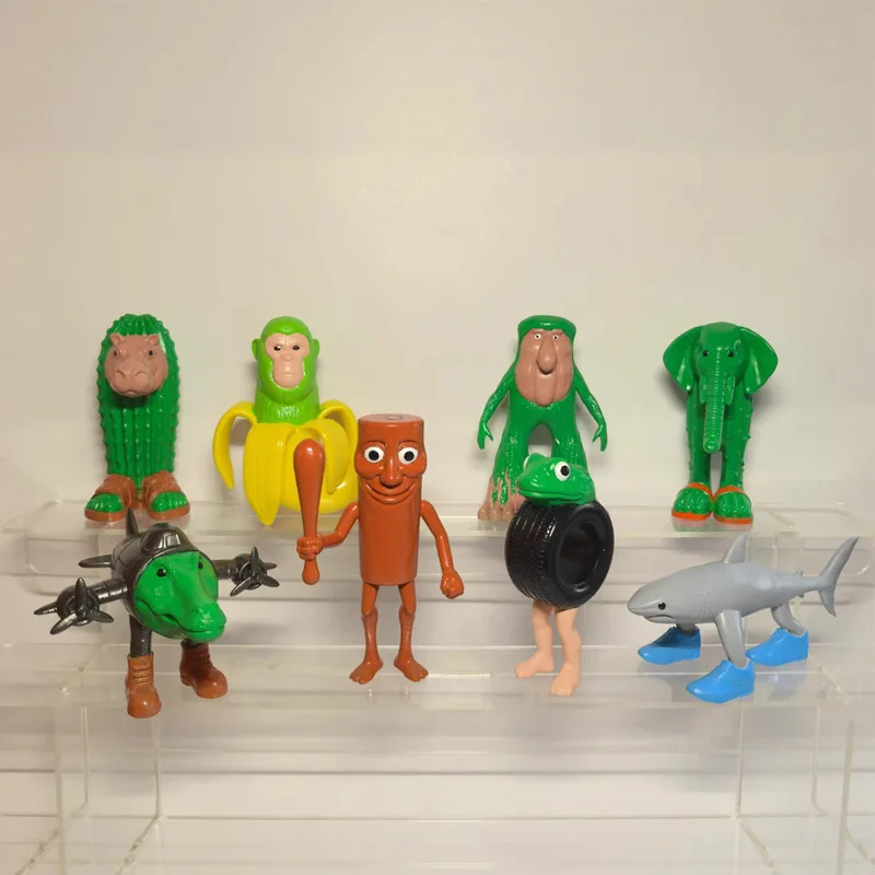 8PCS Tung Tung Tung Sahur Toy Model Italian Brainrot Action