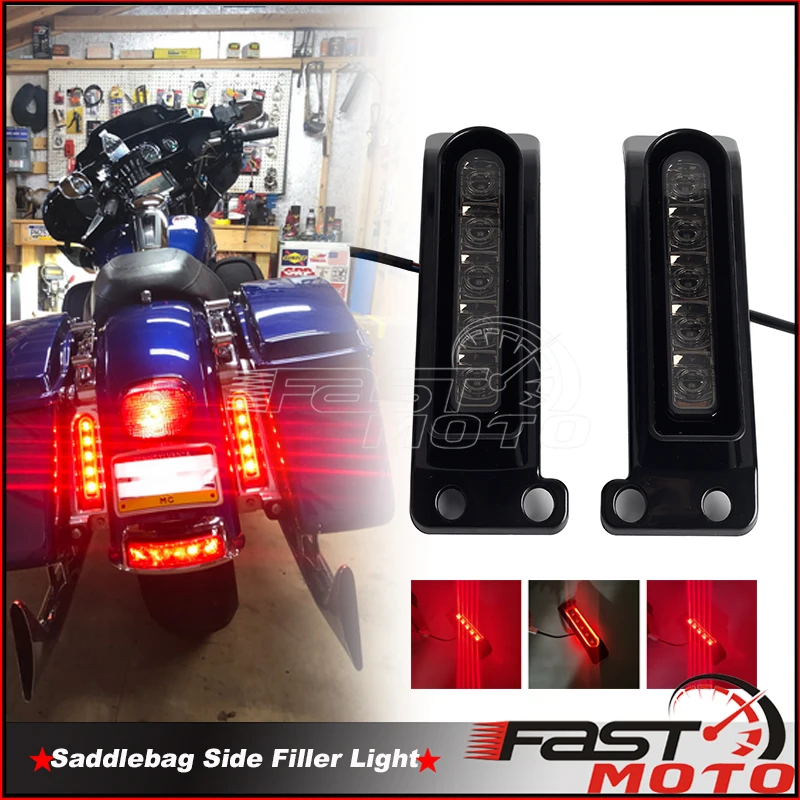 

Заднее крыло для мотоцикла, сиденье, боковой наполнитель, лампа тормоза для Harley Touring Electra Glide Road King 14-Up