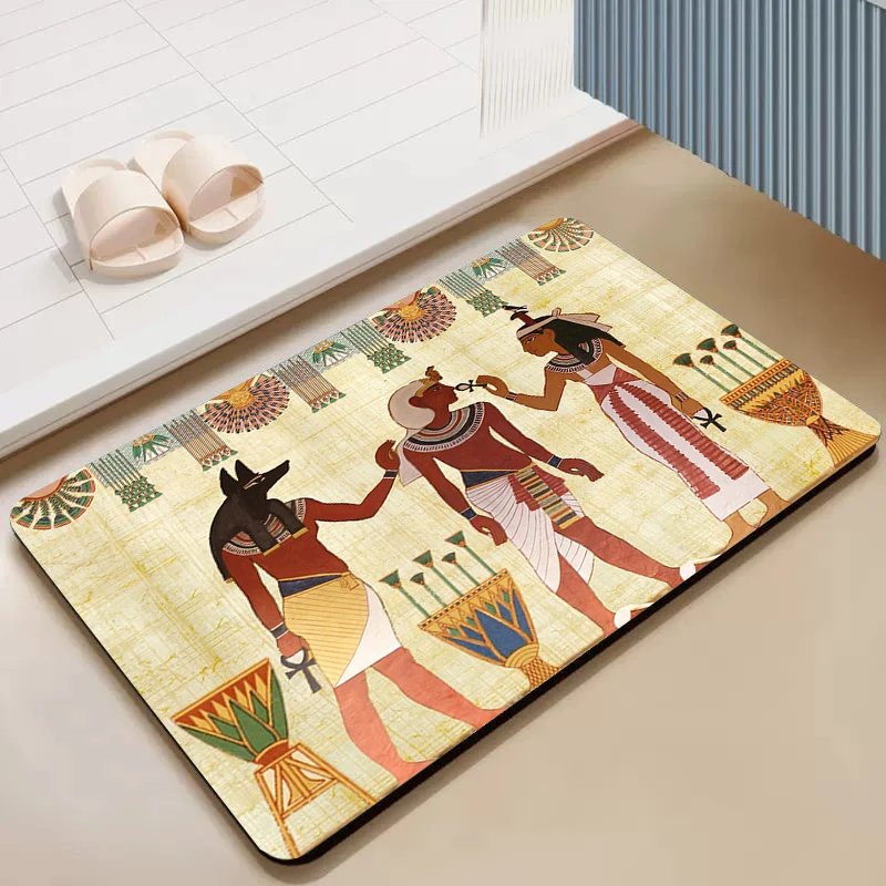 

Ancient Egypt Rug Dish Mat Drying House Entrance Mat Indoor Hallway Mats Carpet Living Room Bathroom Floor Mats Kitchen Foot