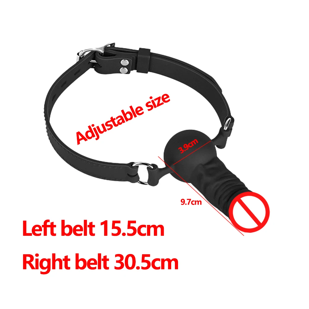 Sex Toys Wearable Dildo BDSM Punishment  Restraint Adult Products Mouth Gag Or Inserted Into The Anus And Vagina For SM