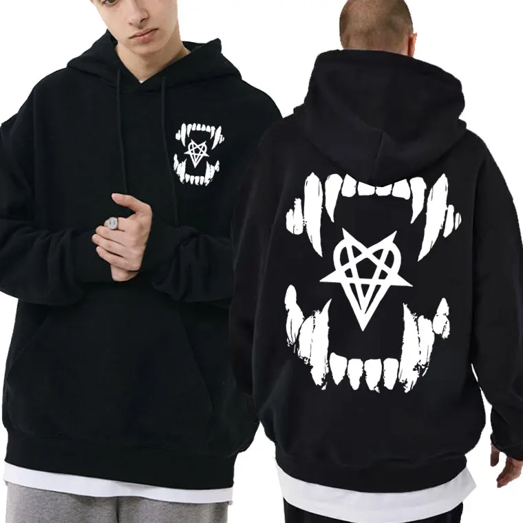 

Rapper Playboi Carti Teen X Opium Double Sided Print Hoodie Men Hip Hop Oversized Sweatshirt Male Black Fleece Cotton Hoodies