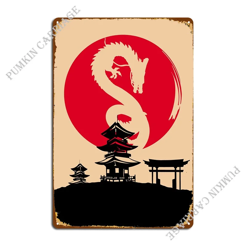

Japanese Metal Plaque Poster Funny Garage Create Wall Mural Tin Sign Poster