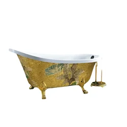 Imperial Concubine Bathtub European-Style Classical Golden Four-Leg Floor Independent Hotel Villa Engineering Adult Bath