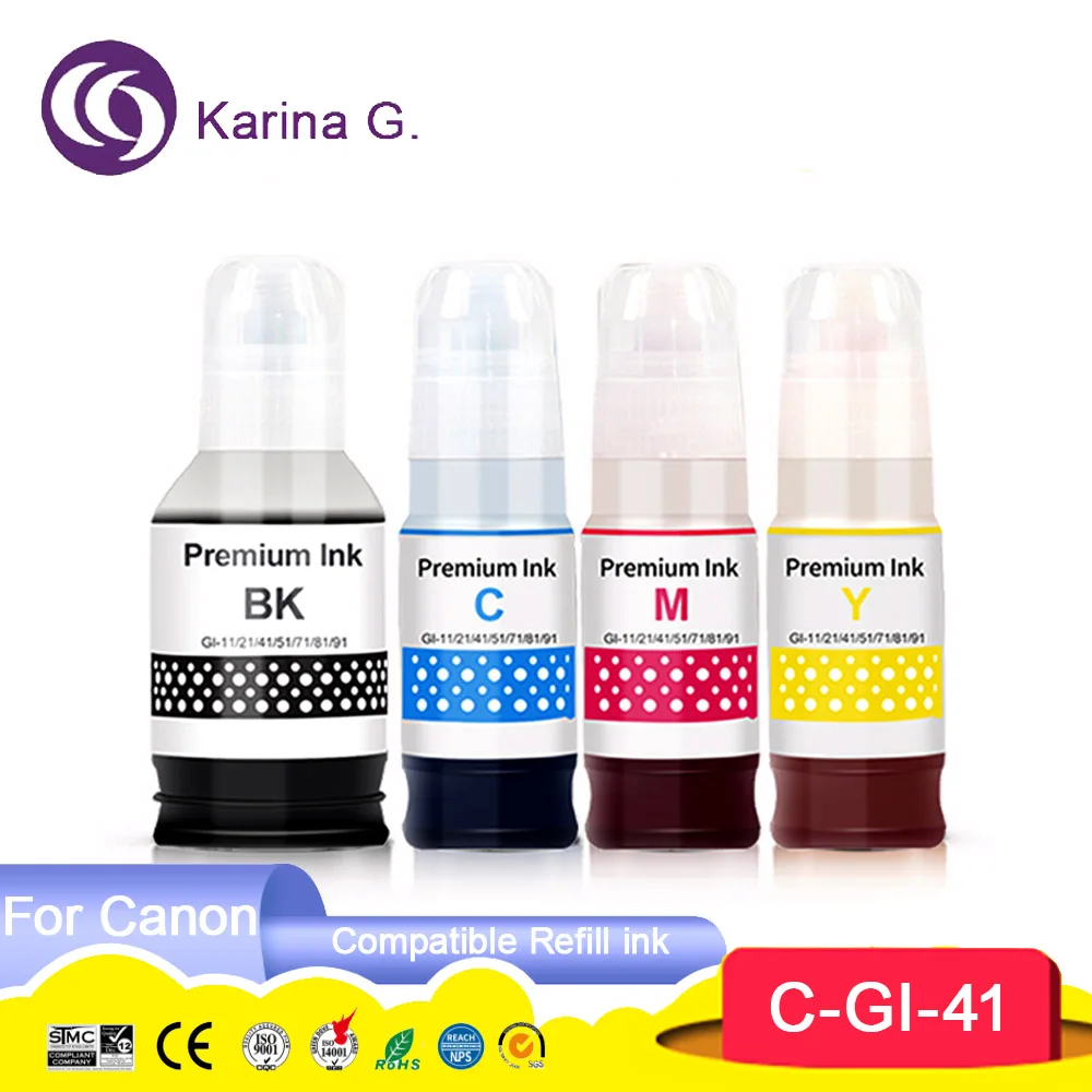 For GI-41 GI41 refill ink premium Compatible Water Based Bulk Bottle for PIXMA