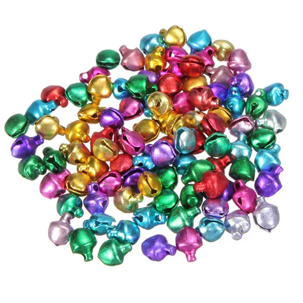 

100pcs Christmas Bell for Christmas Party Festival Wreath and Jewelry Making ( Mixed Color )