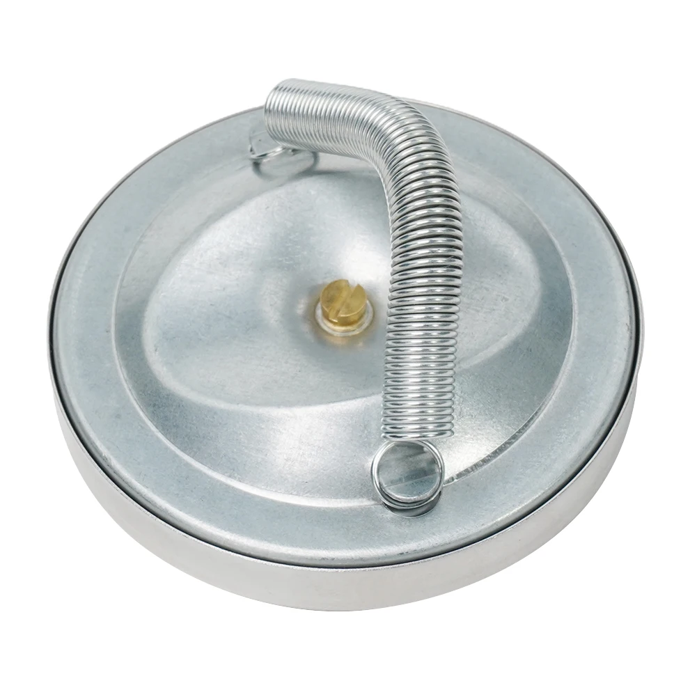 Bimetal Pipe Thermometers Measuring Round Analog Clamp-on Industrial Pipeline 0-120