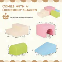Kids Climb and Crawl Activity Playset Blocks w/ Waterproof PU Cover EPE Foam 2