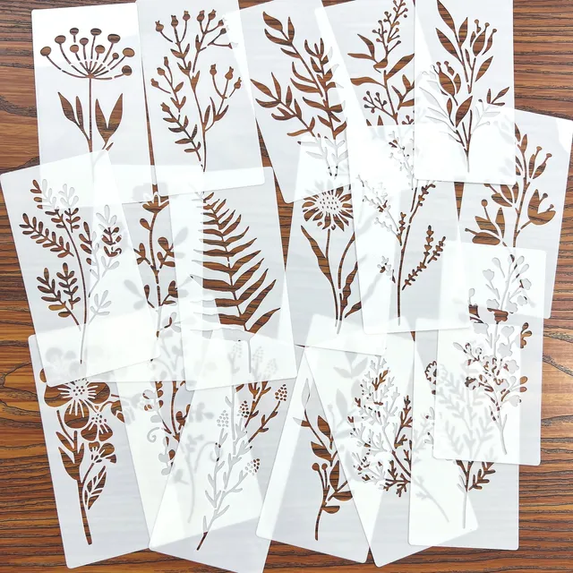 Reusable Floral/Leaves Stencils 1