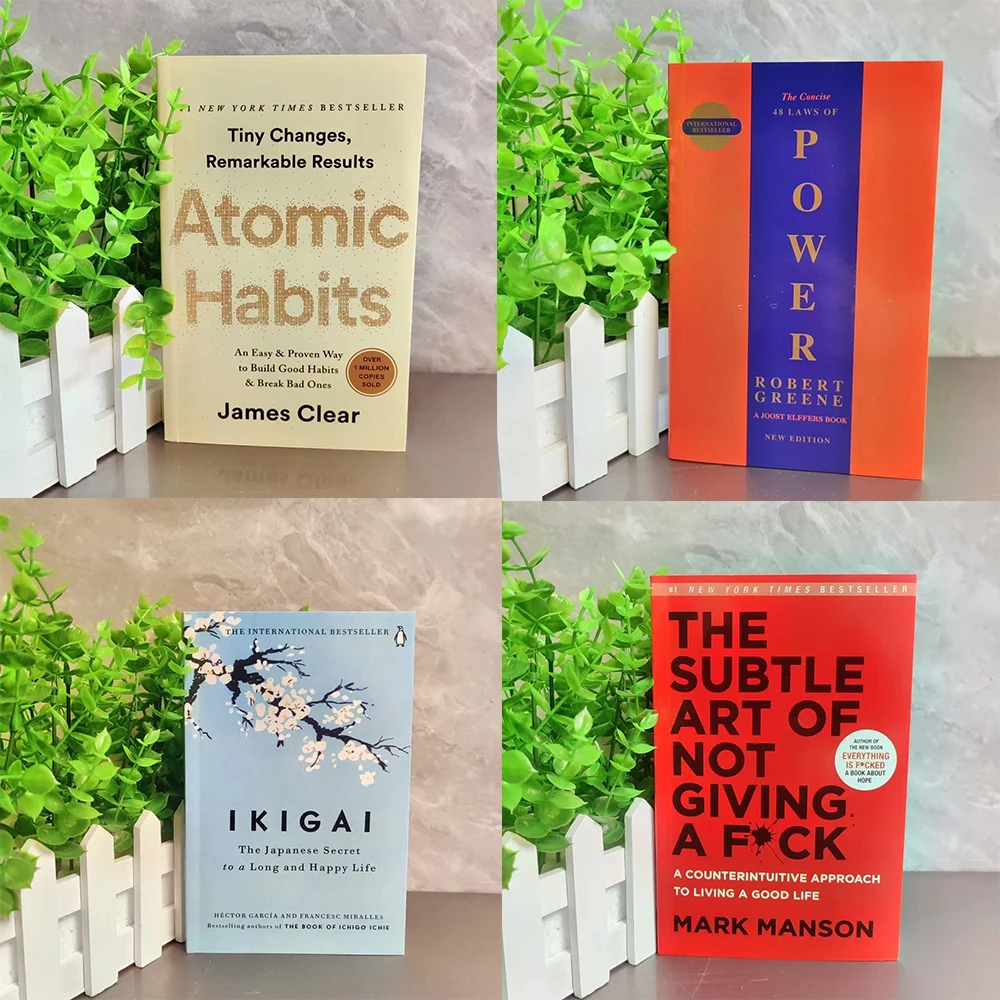 Hot selling book collection: Money Psychology books, Atomic Habits, Changing Thinking, 48 Laws of Power, etc 2