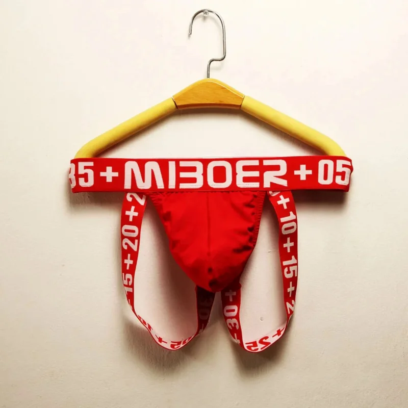 New Men's Underwear Hollow Sexy Low Waist U Bulge Bag Elastic Pants Men's Underwear Fashion Fancy Underwear 384