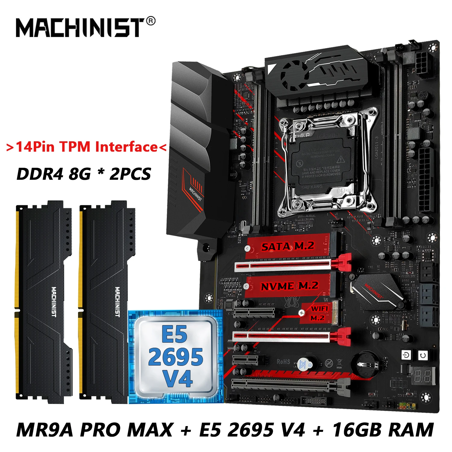 MACHINIST MR9A PRO MAX X99 マザーボードコンボ Intel Xeon E5 2695