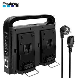 BP-4CH 4 Channel V-Mount/V Lock Battery Charger for 98/130/145/200 Any V-Mount Camera Battery with DC 16.5V Power Supply Output