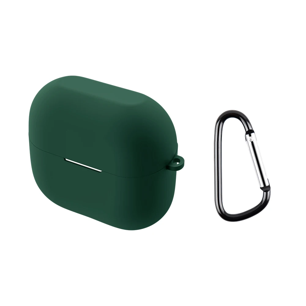 Silicone Shockproof Dust-Proof Earbuds Case with Keychain
