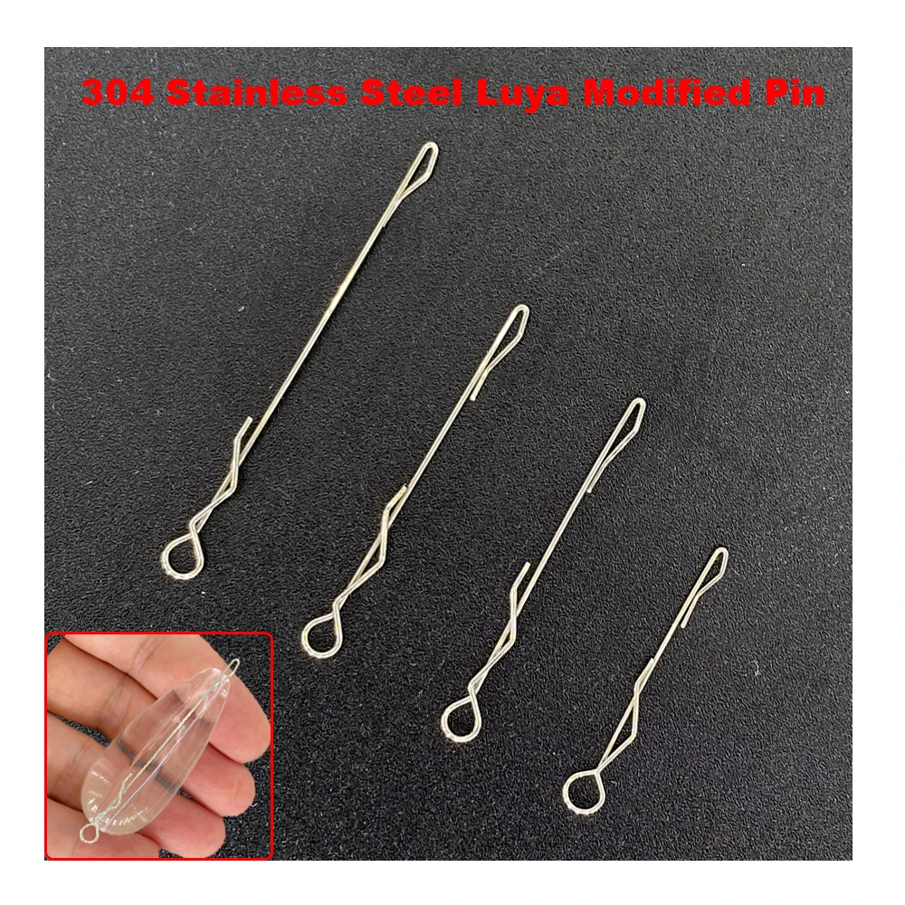 50Pcs rotary quick pin throwing auxiliary stainless steel Lure replaceable pin no damage fishing equipment accessories