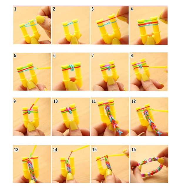 1 Box Of Random Style/Color Rubber Band Bracelet Kit, Rubber Bands