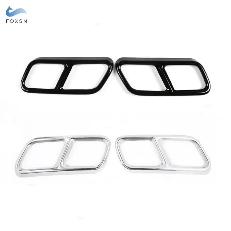 Exhaust Pipe Tip Tail Pipe Muffler Stainless Steel Car Accessories Output Cover Trim For Mercedes Benz S Class W221 W222 C217 W251 X166