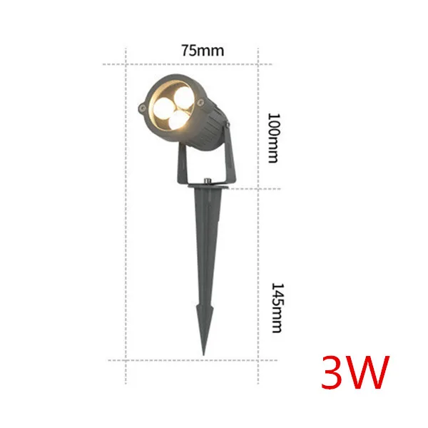 thumbnail image 1 of Lámpara de césped para patio de parque, iluminación de paisaje exterior, luz decorativa para el hogar, proyecto de plaza, árbol, planta, resplandor, 3 W, 6 W, 12 V, 220 V, 1 of 5