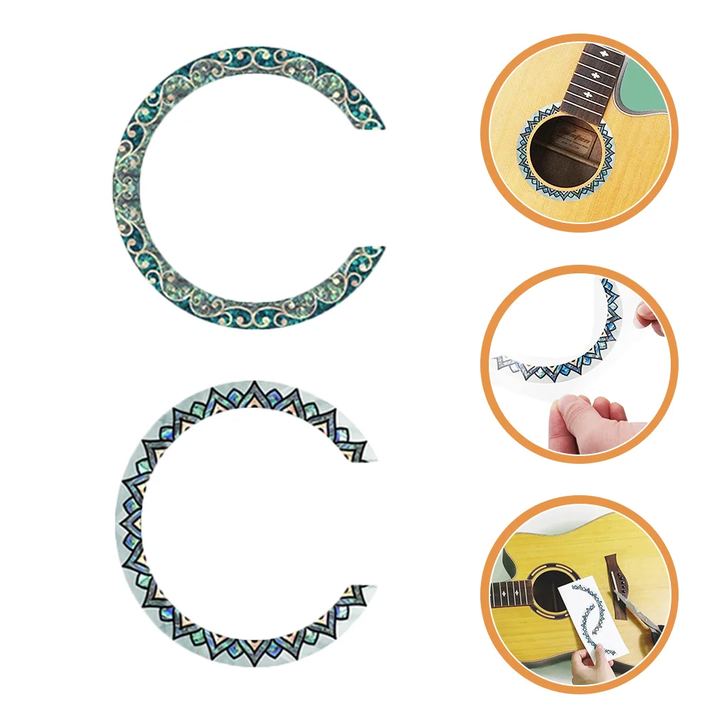 

Acoustic Guitar Accessories Guitar Decal Decals Inlay for Abalone Rosette Rosettes Decor