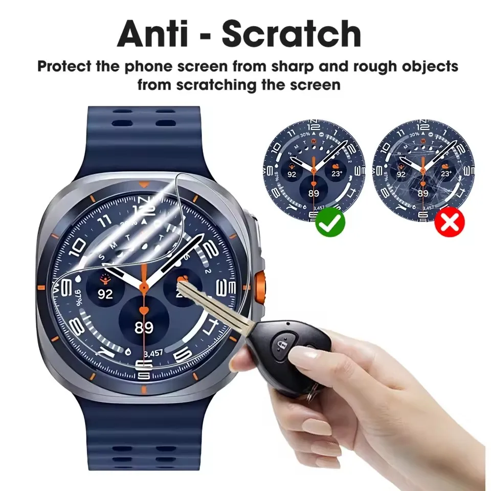 3-5PCS Displayschutzfolie für Samsung Galaxy Watch8 7 6 5 Classic 43mm 46mm Hydrogel Film Schutzhülle für Watch 8 40/44mm – Detail 4