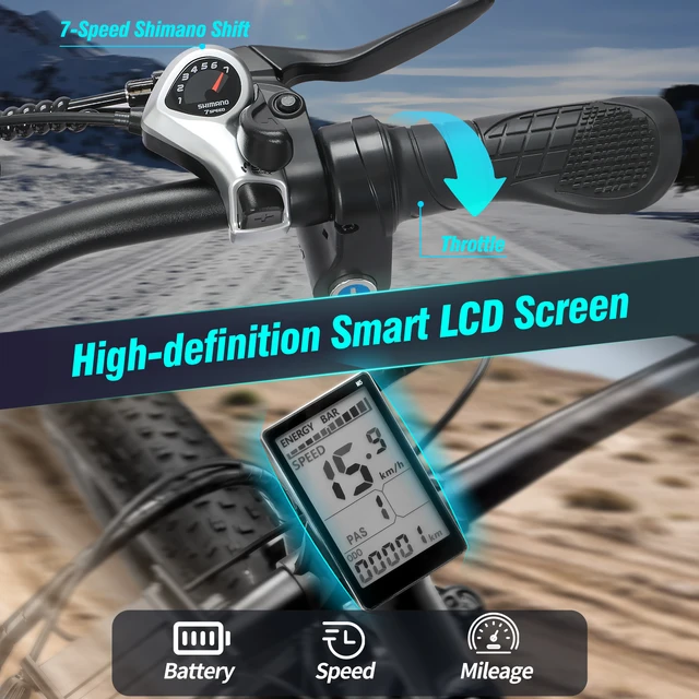 H20 전기 자전거, 접이식 야외 및 산악 자전거, 스노우 Ebike, 15AH 배터리, 60km 이상의 주행 거리