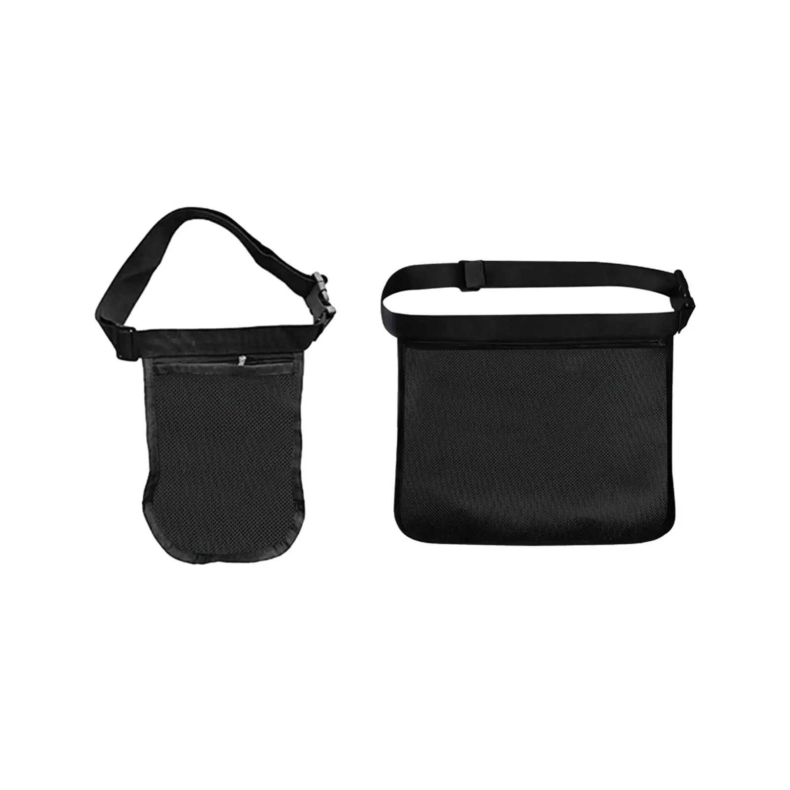 Black Tennis Ball Holder Golf Fanny Pack ,Durable Waist Pouch Bag, Holding