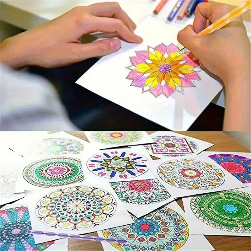 16PCS DIY Mandala Dotting Tools,for Painting Rocks Mandala Rock Painting Kit with Stencil,Acrylic Rods,Double Sided Dott