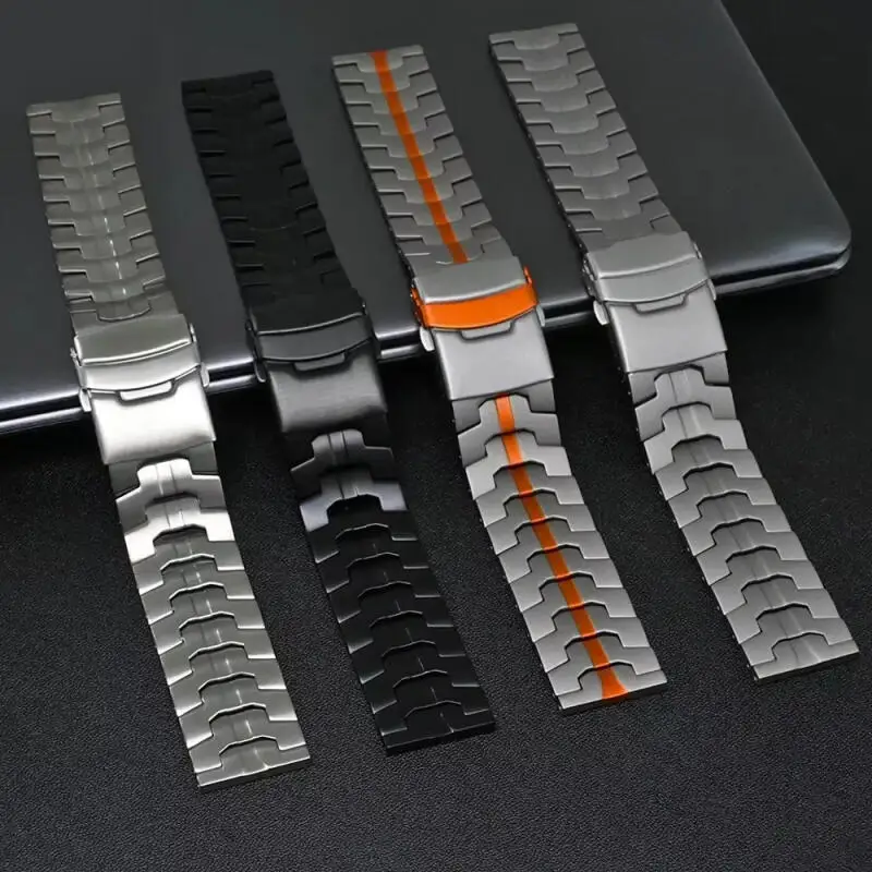 Luxury 22mm Stainless Steel Metal Wristband Bracelet