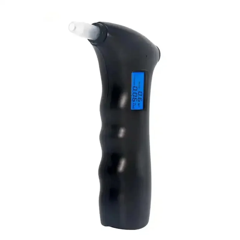 Accurate Portable Blue Backlight Breathalyzer Digital Breath Alcohol Tester Meter AT-65S