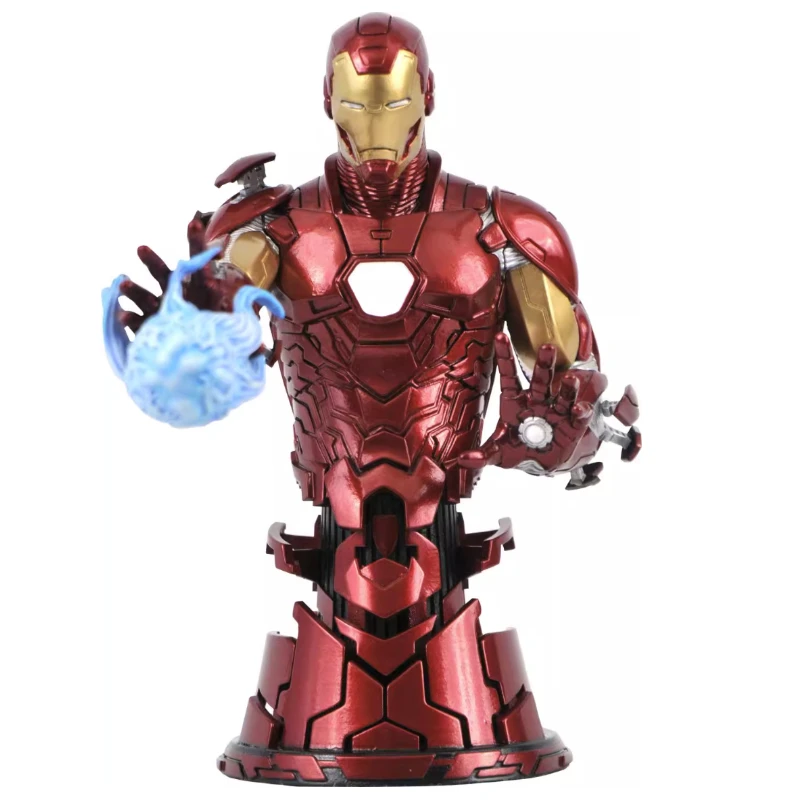 

In Stock Diamond Select Toys Cartoon Version of The Iron Man Bust for The Boys Collection Gift
