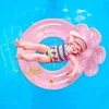 Swimming Ring Swim Circle with Daisy Decor Pool Foats Adult Kids Inflatable Pool Tube Giant Float Boys Girl Water Toy Swim Laps 2