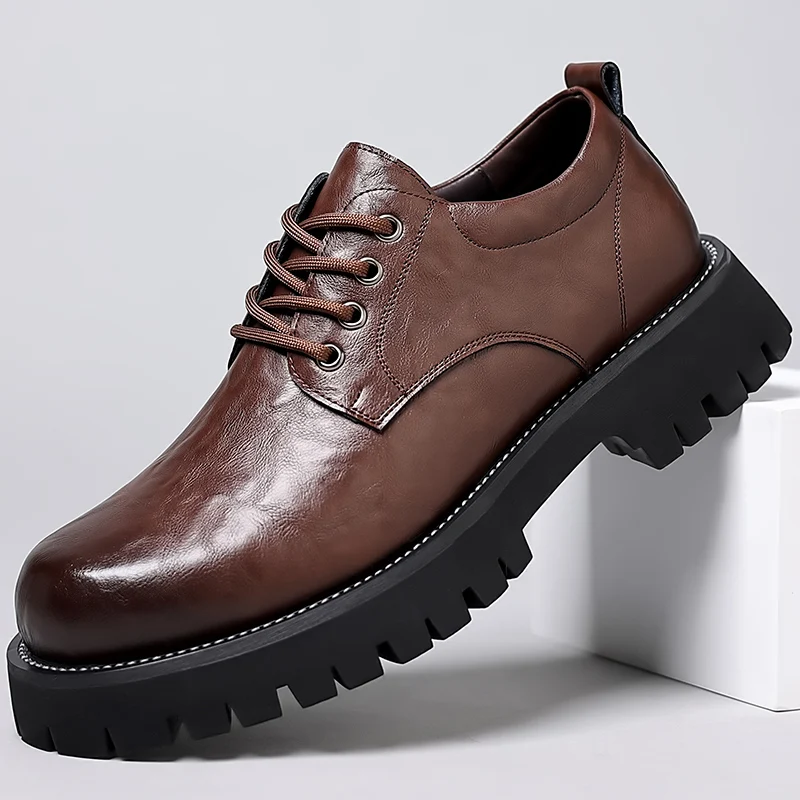 

Casual Dress Leather shoes lace up Sneakers Comfort Black Formal Dress Driving Shoes business Classic Lightweight for Men shoes