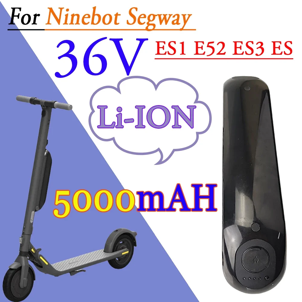 Ninebot Segway Scooter Batteria Esterna 36V 5000Mah Originale Fabbrica Di Fissaggio Gratuito Capacità Reale Per Ninebot Segway Es1 Es2 Es4
