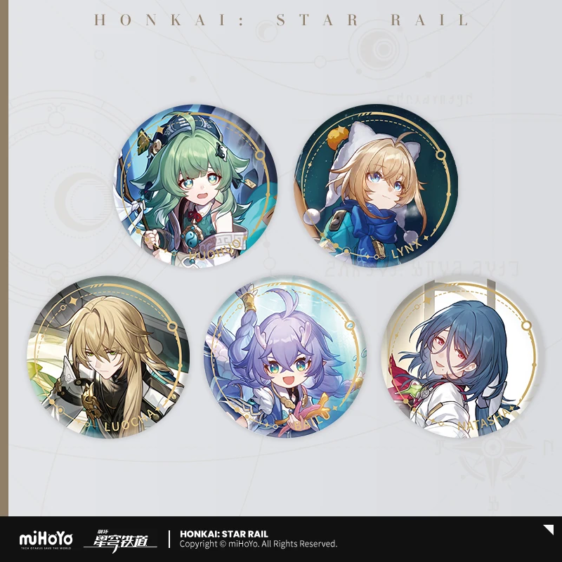 

Honkai: Star Rail Vertical Painting Series Desktop Decoration Figures Merch Tinplate Badges - Abundance Path