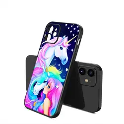 Whimsical Unicorn Cartoon Horse Soft Silicone Phone Case - iPhone (6)(6 s) (6)